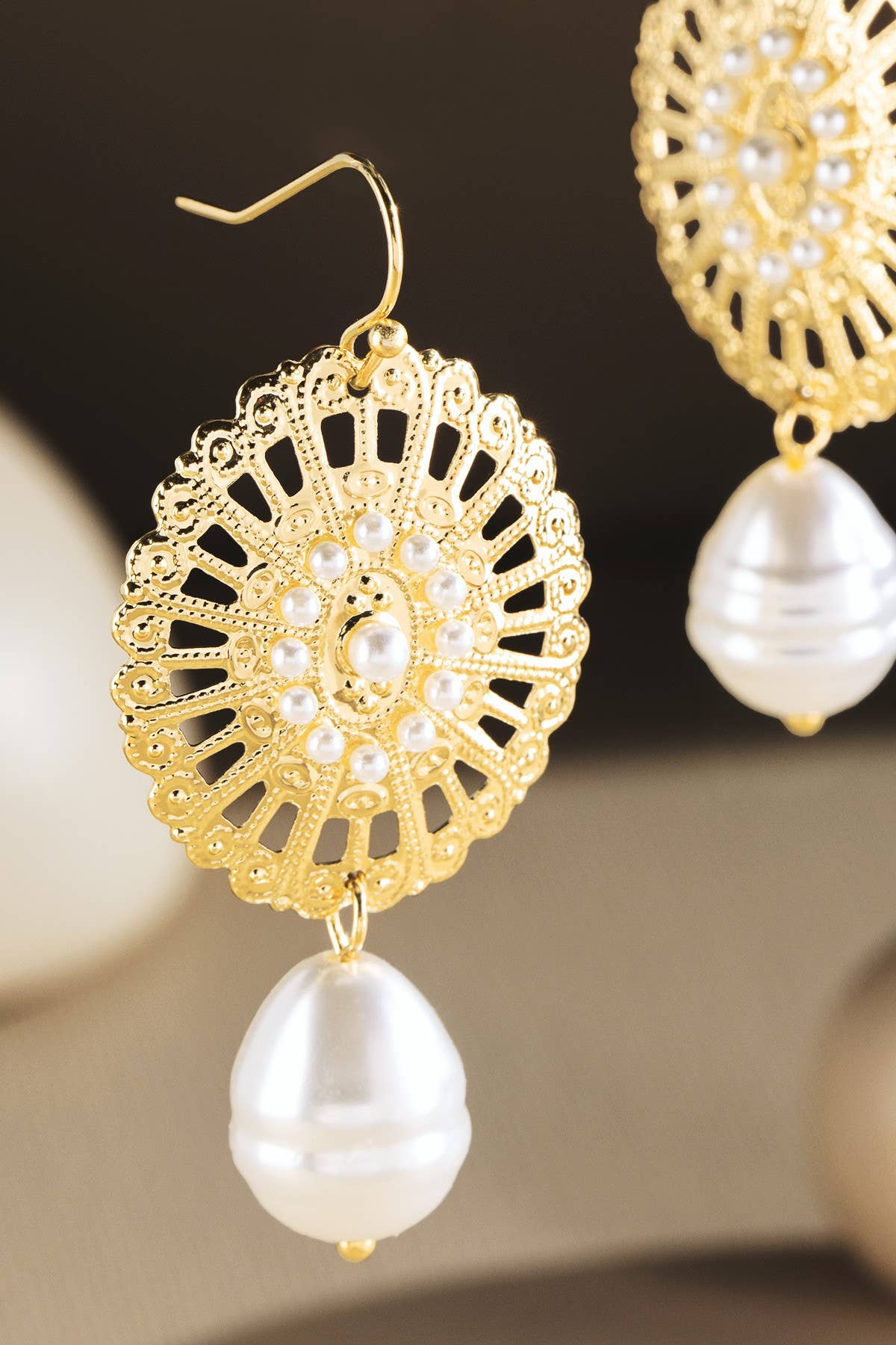 Pearl Dangle Earrings