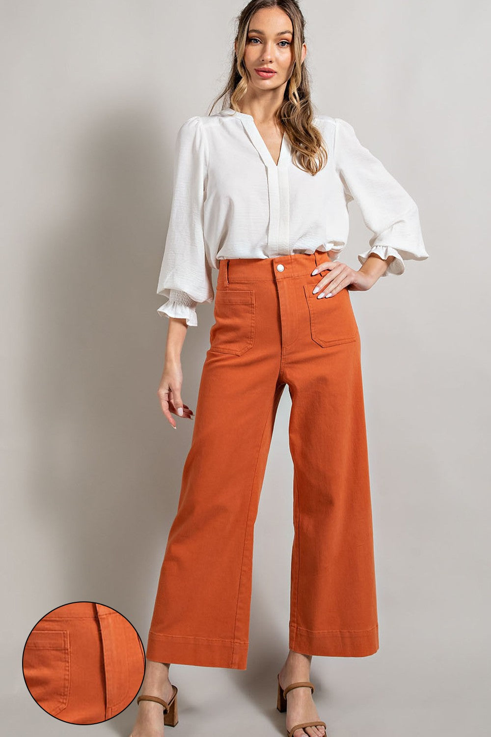 Soft Washed Wide Leg Pant