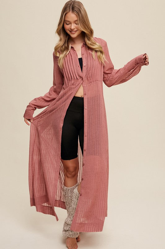 Long maxi button up dress deals