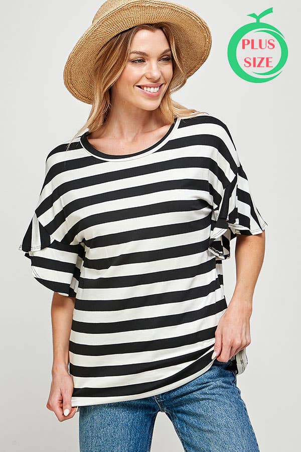 Briar Plus Size Stripe Top