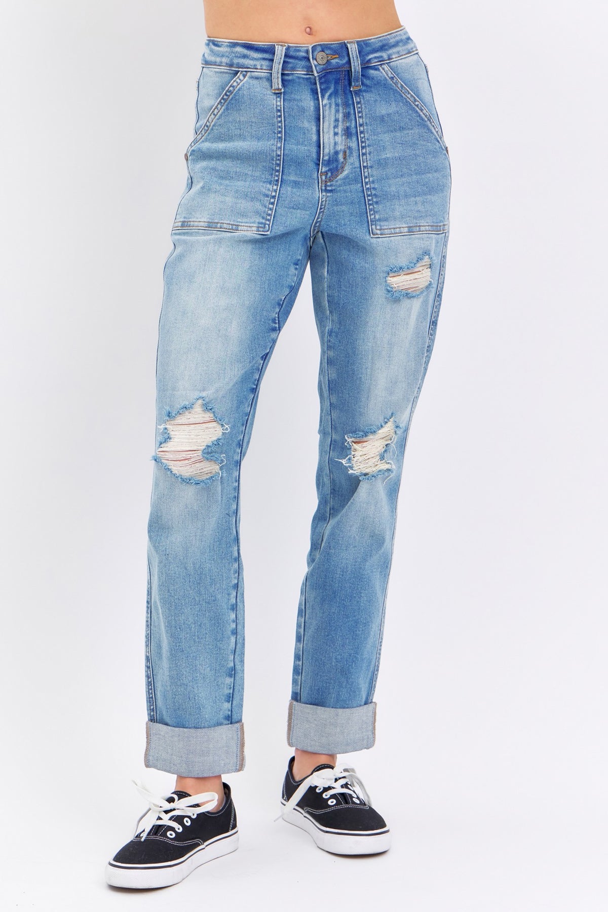 High Rise Boyfriend Fit Denim