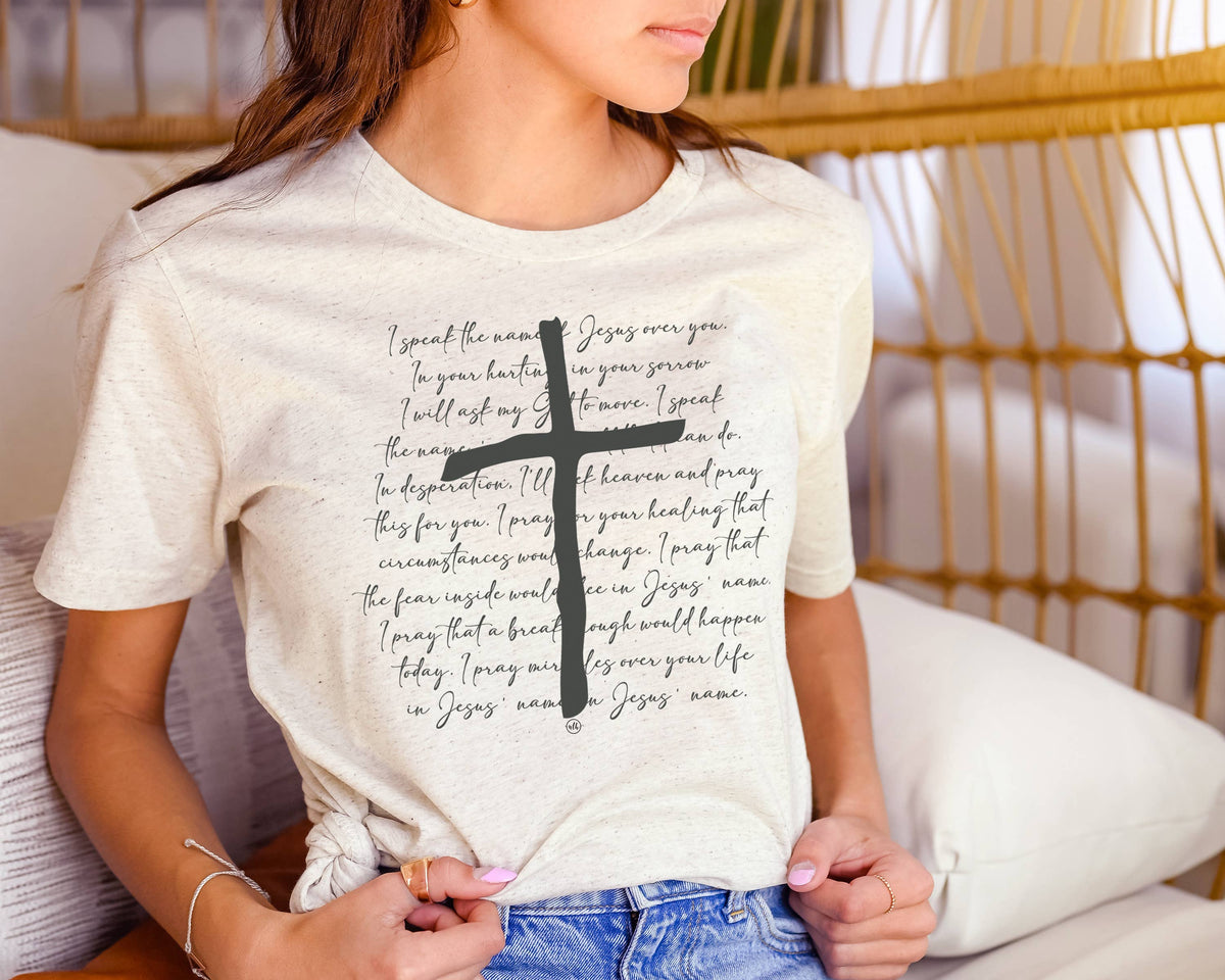 I Speak The Name Of Jesus Graphic Tee