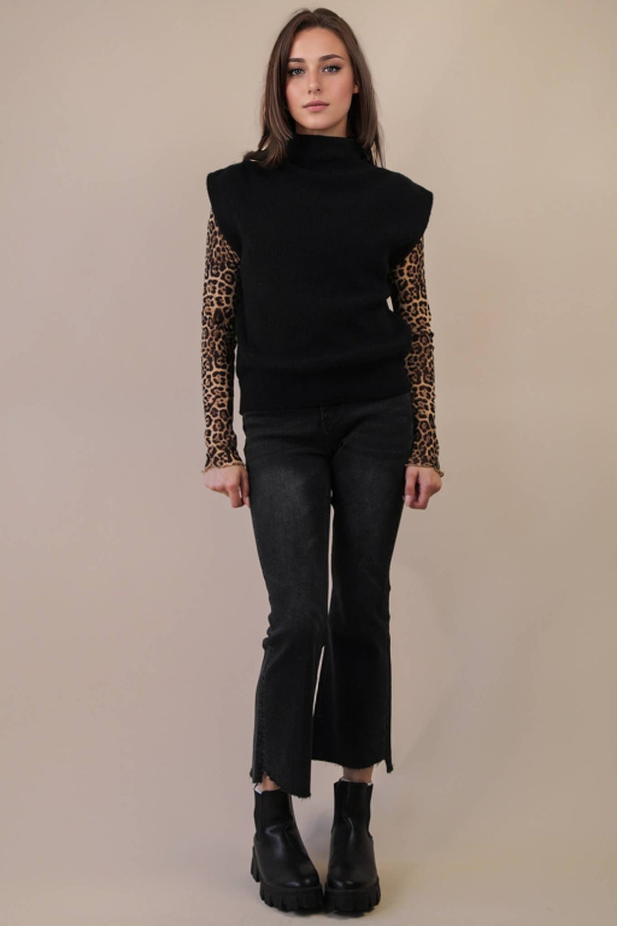 Soft Knit Sweater Vest Top