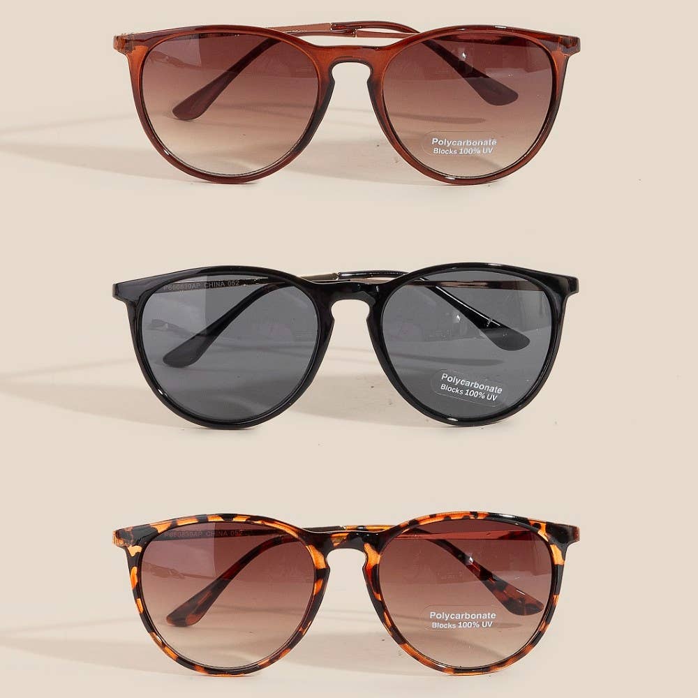 Basic Round Lens Sunglasses