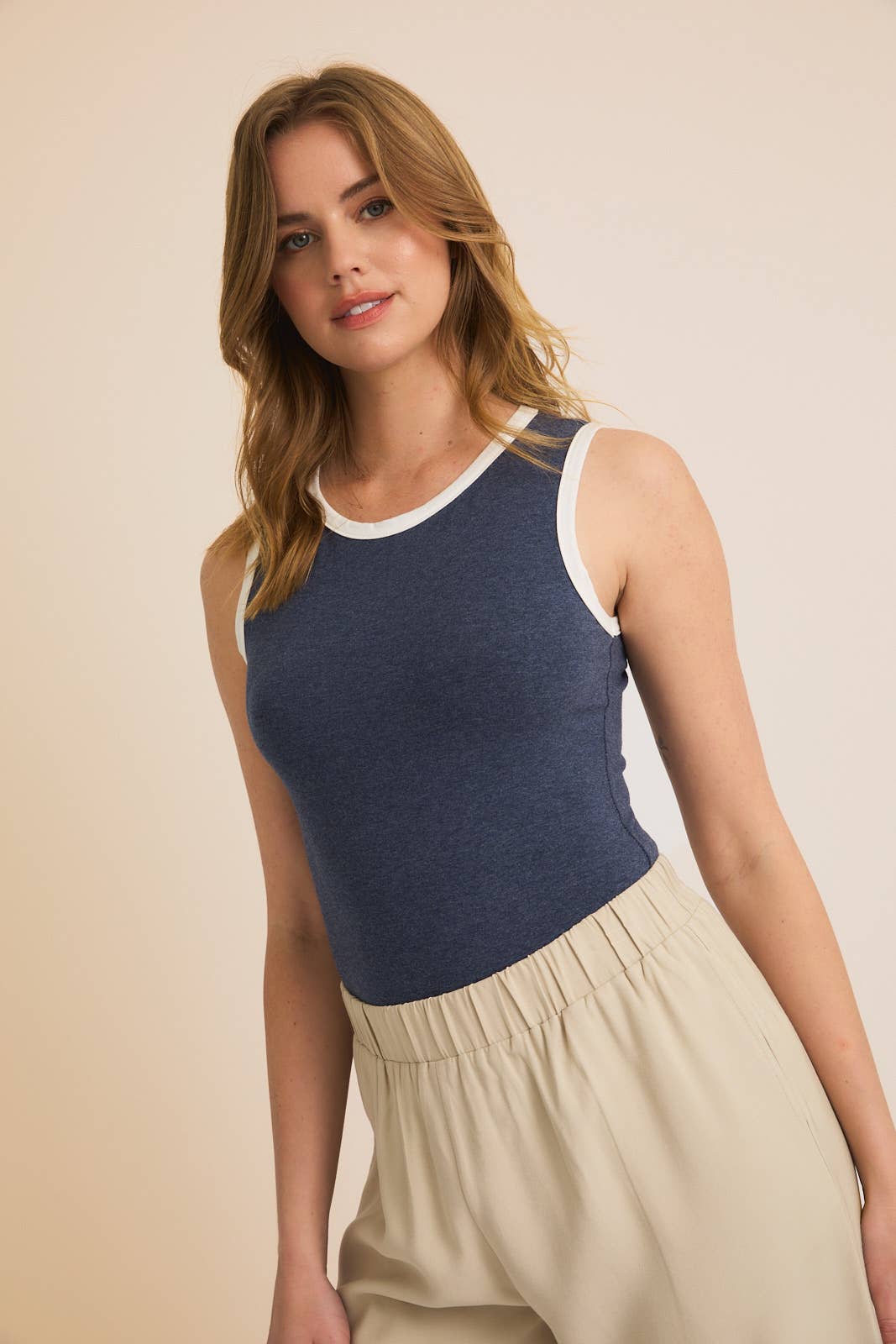 Elizabeth Navy Bodysuit