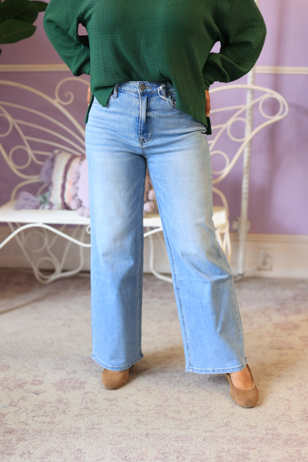 High Rise Straight Leg Jeans