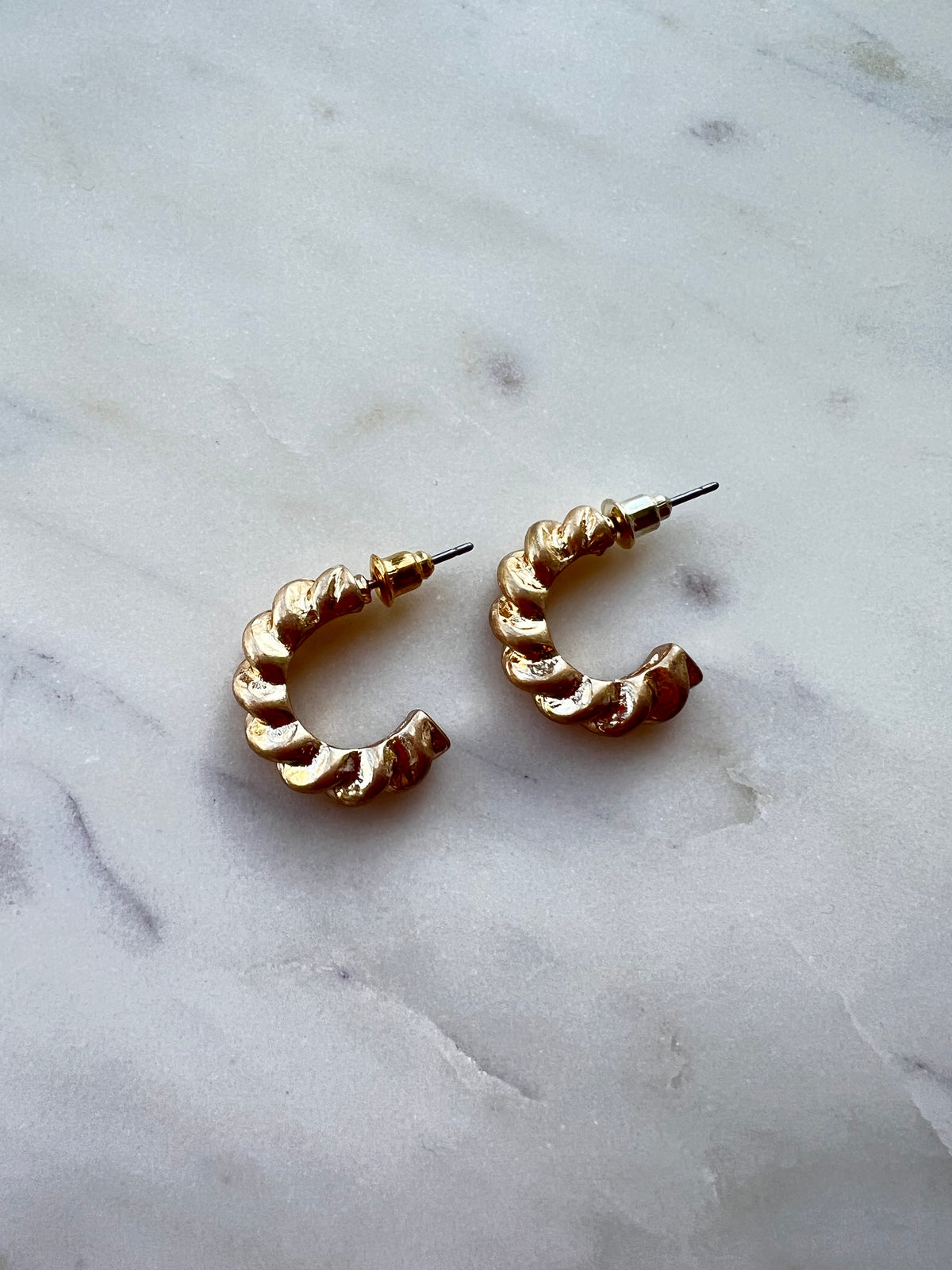 Twisted Mini Hoop Earrings