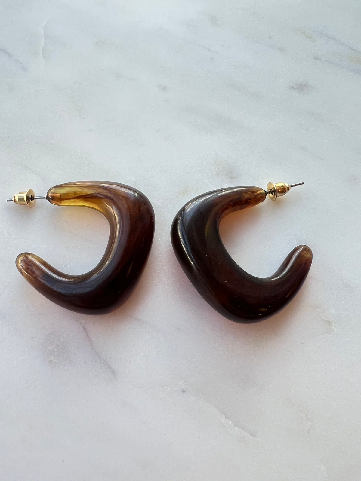 Chunky Tortoise Shell Earrings