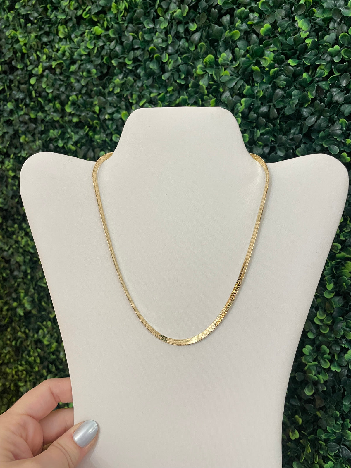 18k Gold Filled 4.0mm Thickness Herringbone Chain