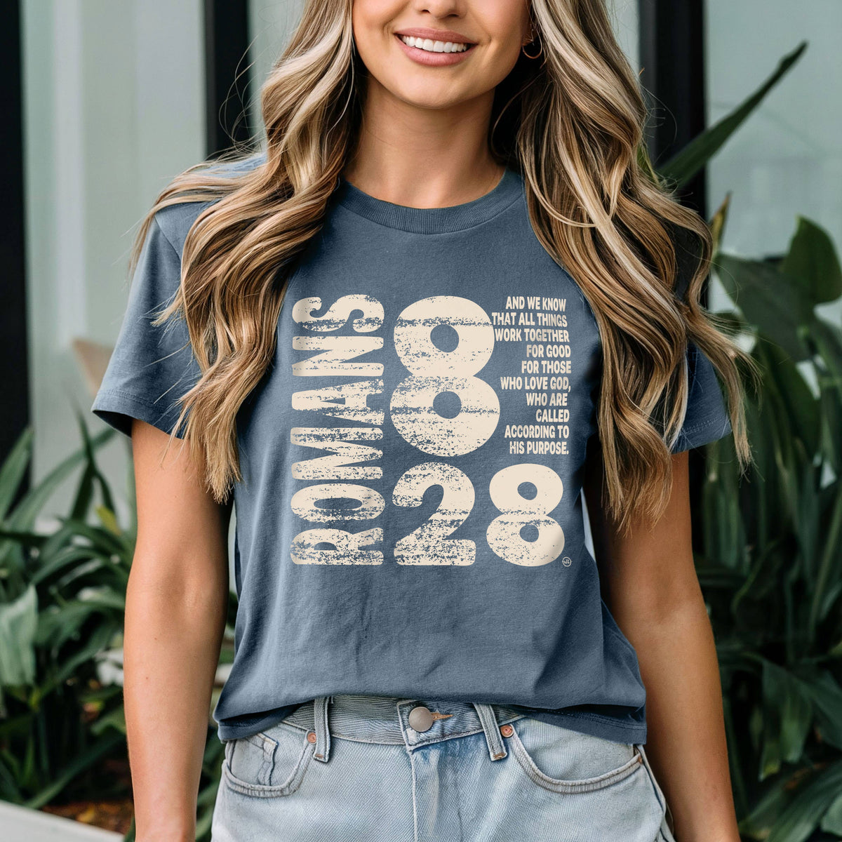 Romans 8:28 Christian Tee