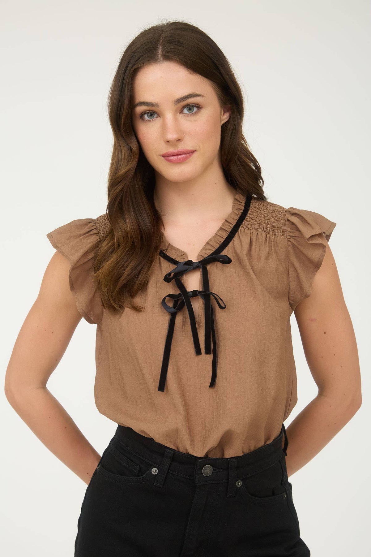 Front Tie Blouse