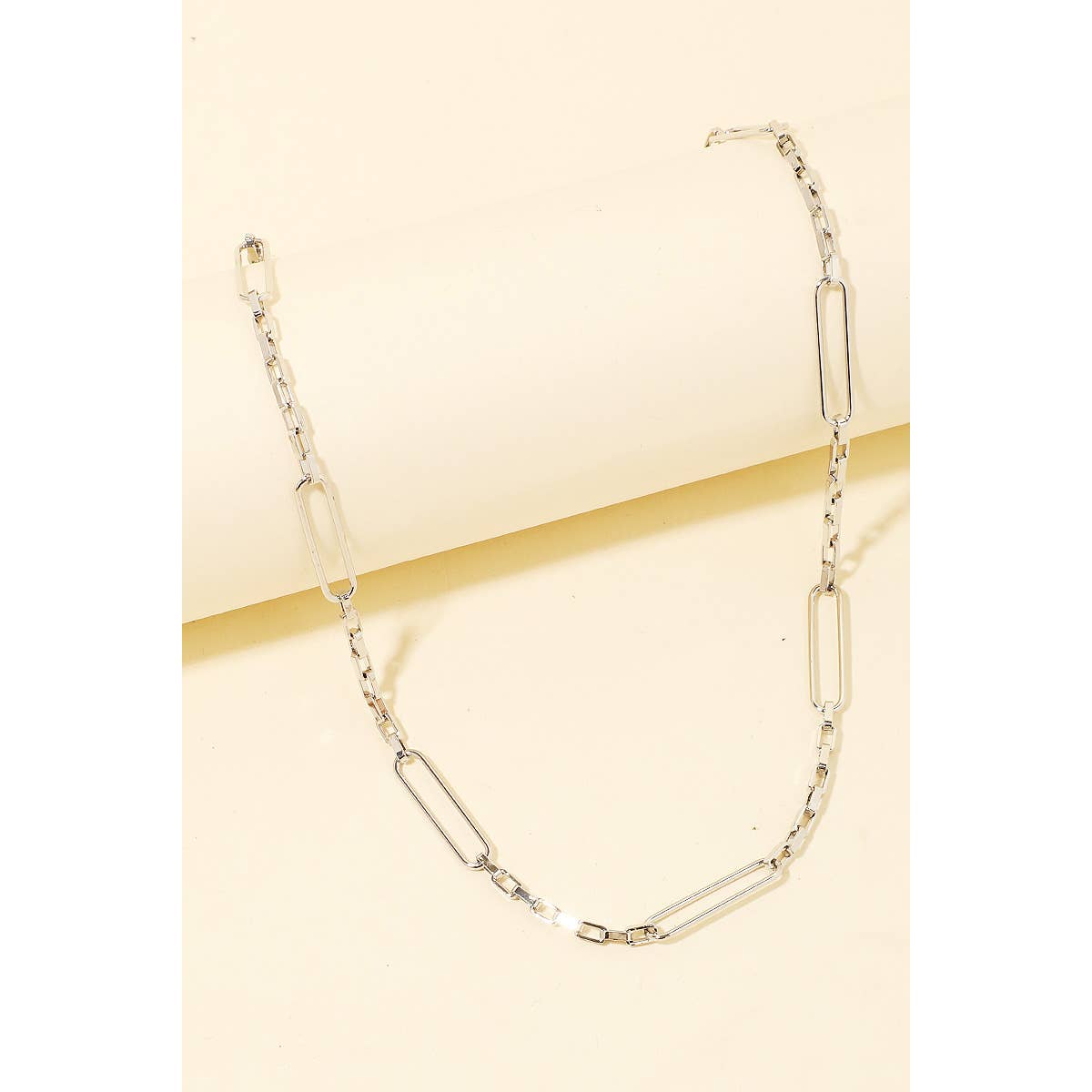 Mixed Oval Chain Length Necklace