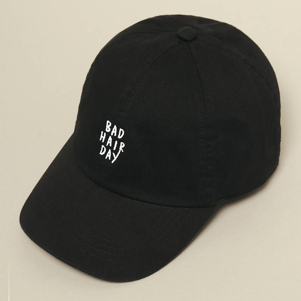Bad Hair Day Embroidered Baseball Hat