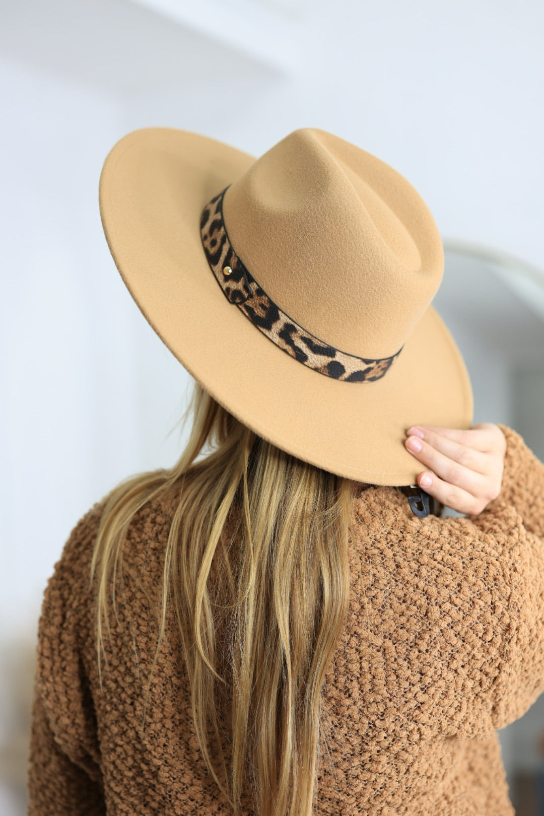 Dallas Leopard Wide Brim Hat